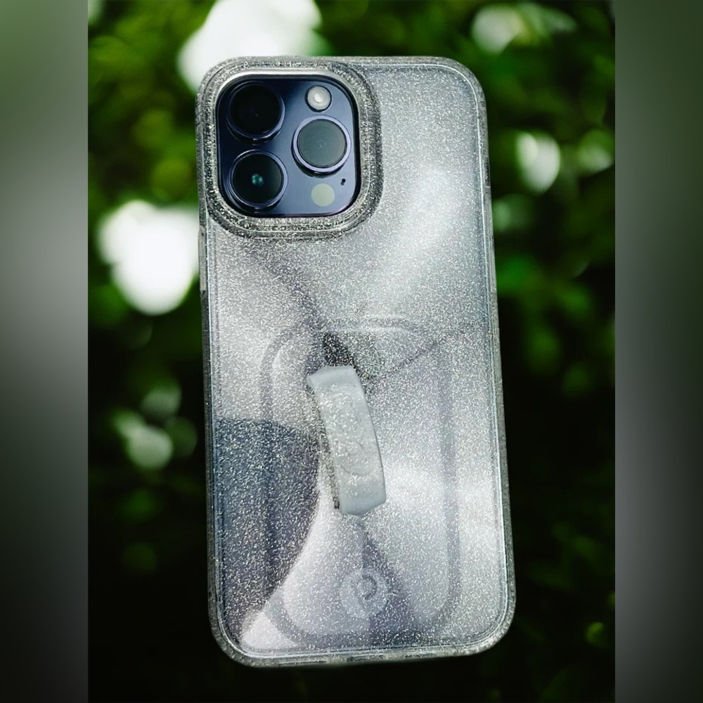 Loopy Clear Sparkle iPhone 14 Pro Case (Righty)
